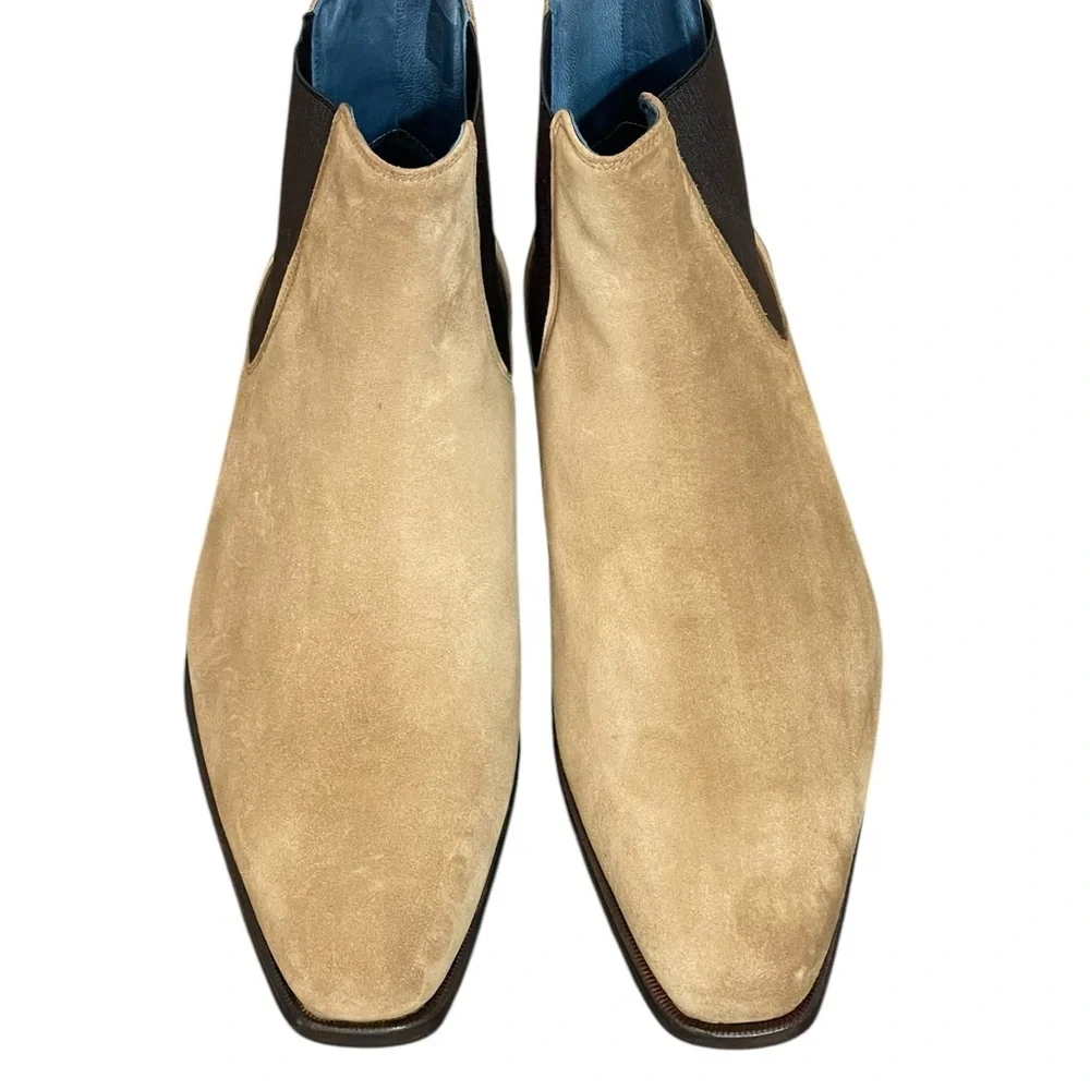 New! Perlie Chelsea‎ Boots - Dark Beige size 46 USA 13